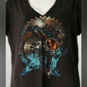 HARLEY DAVIDSON- GRAPHIC V NECK TEE